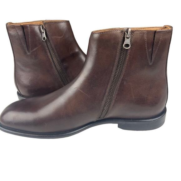 DONALD‎ PLINER RYAN LEATHER MEMORY FAOM BOOTS IN CAPPUCCINO NWOB MEN'S SIZE 8 - Picture 8 of 15